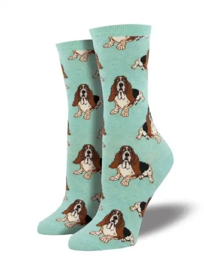 Socksmith Women's Nothing But a Hound Dog Socks - Mint