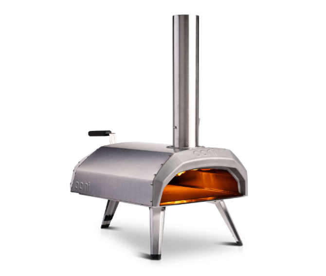 Ooni Karu 12 in. Charcoal/Wood Chunk Outdoor Pizza Oven Silver