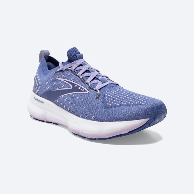 Brooks Women's Glycerin StealthFit 20- Blue/Pastel Lilac/White