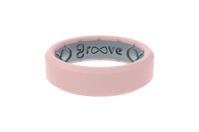 Groove Life Groove Ring Edge Rose Quartz Thin Ring