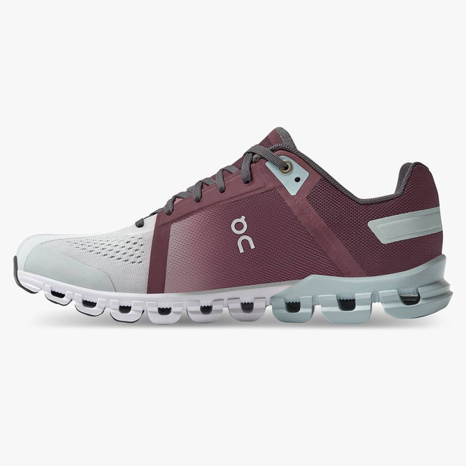 On Cloudflow Women's Running Shoe-Mulberry/Mineral