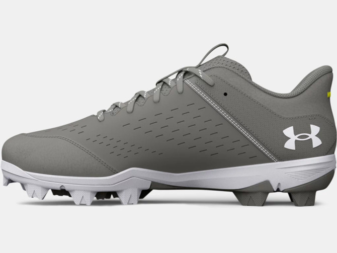 Under Armour Men's Leadoff Low Rm Cleats- Baseball Grey/White