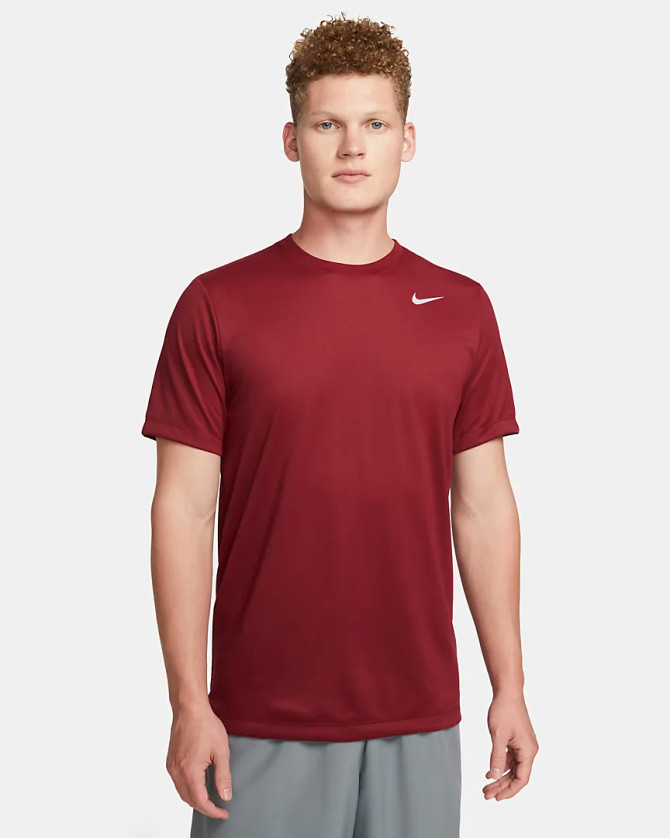 Nike Dri-FIT Legend Men's Fitness T-Shirt- Team Red/Matte Silver