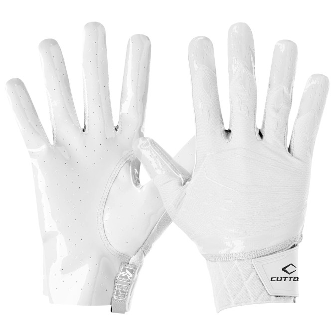 Cutters Rev Pro 5.0 Solid Receiver Gloves- White