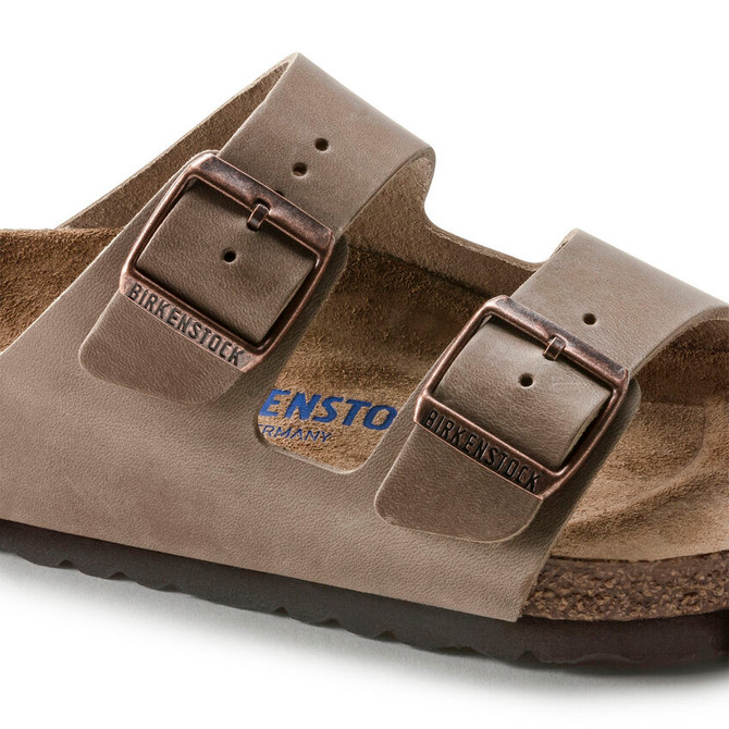 Birkenstock Arizona  Soft Footbed Oiled Leather Tobacco Brown