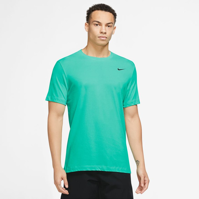 Nike Men's Dri-Fit Fitness T-Shirt- Light Menta/Black