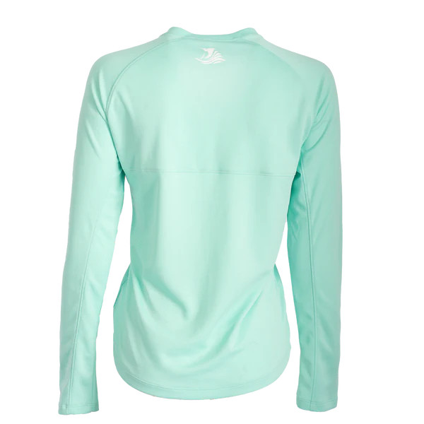 Bimini Bay Cabo II Women's Long Sleeve Shirt Featuring BloodGuard Plus - Ice Green