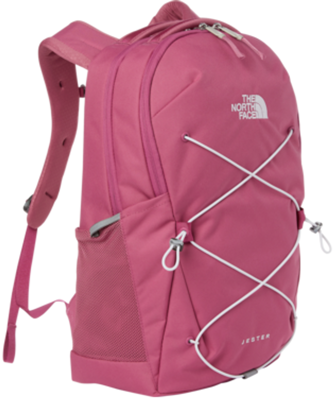 The North Face Women's Jester Backpack- Red Violet/ TNF White