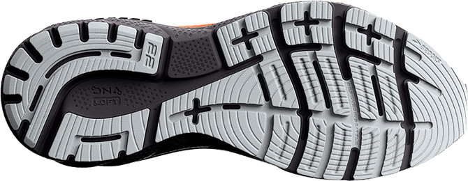 Brooks Men's Adrenaline GTS 22 Supportive Running Shoe-Orange/Pearl/High Rise