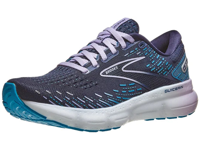 Brooks Women's Glycerin 20 Road Running Shoes - Peacoat/Ocean/Lilac