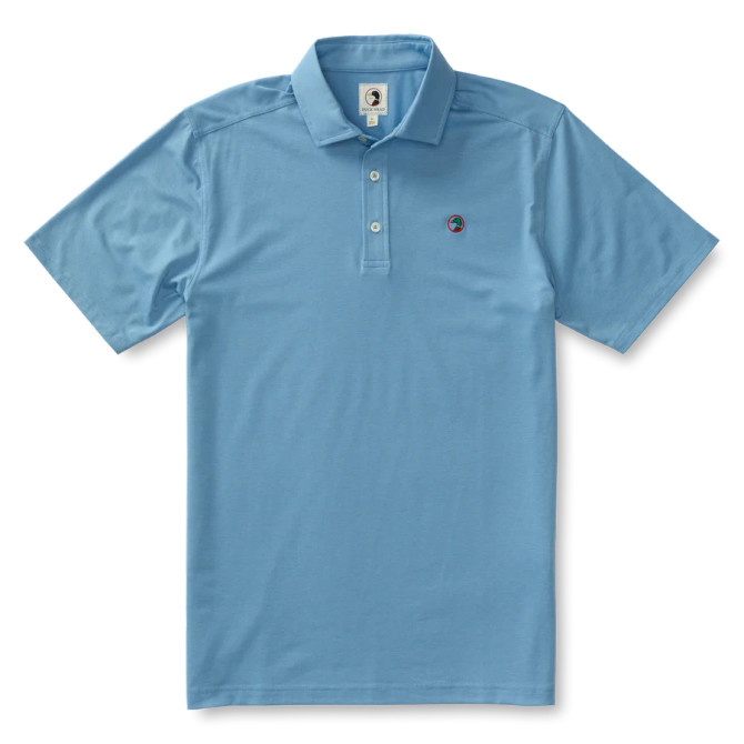 Duck Head Hayes Performance Logo Polo - Lure Blue