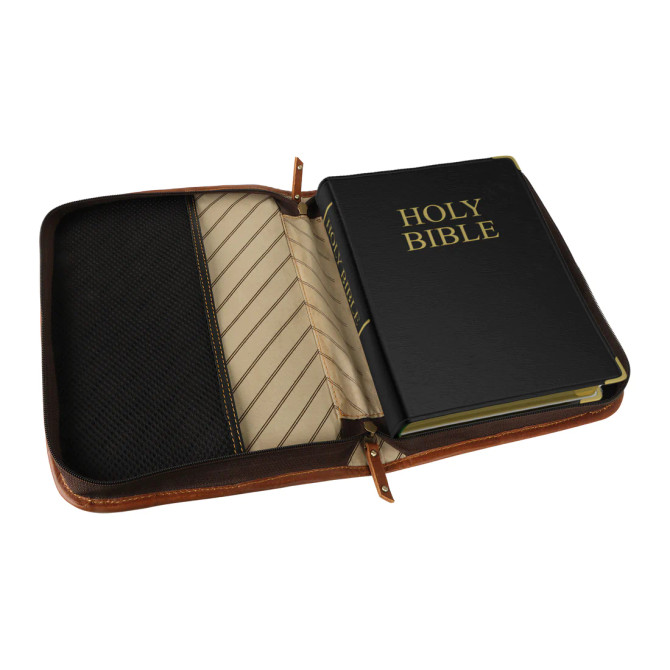 Vaan & Co Bible Cover Black Hairon Medium