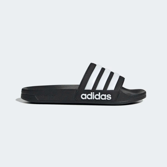 Adidas Adilette Shower Slides - Black/White