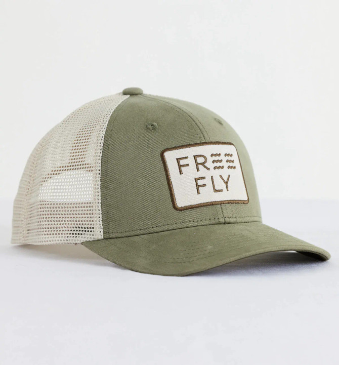 Free Fly Wave Trucker Hat - Capers Green