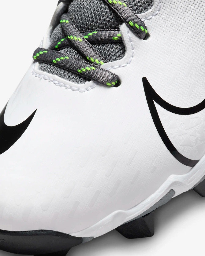 Nike Kids' Hyderdiamond 4 Keystone Softball Cleats: Cool Grey/White/Volt/Black