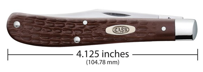 Case Knives Brown Synthetic Slimline Trapper