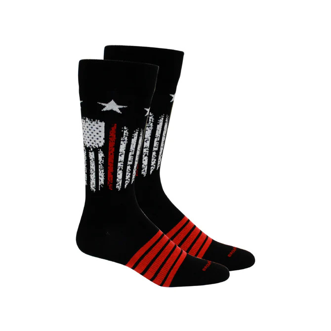 Brown Dog Socks Maude - The Thin Red Line