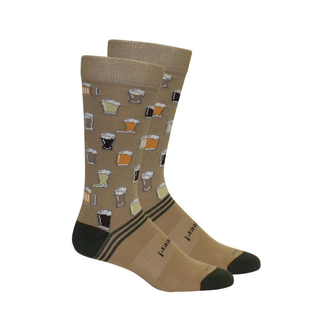 Brown Dog Socks Beerworks - Khaki