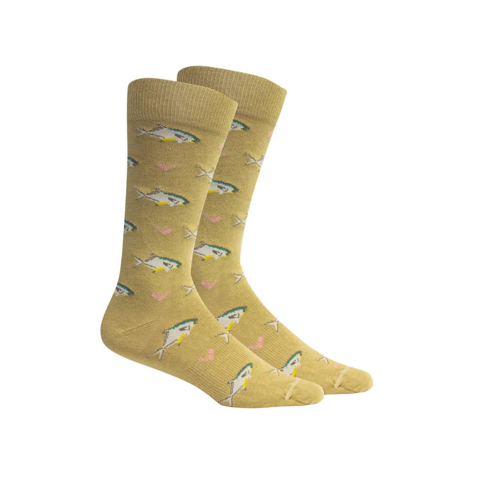 Brown Dog Socks Duffy's - Khaki