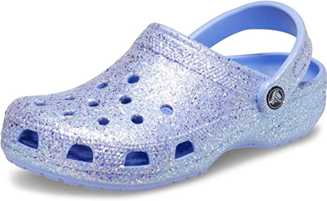 Crocs Adult Unisex Classic Glitter Clog - Moon Jelly