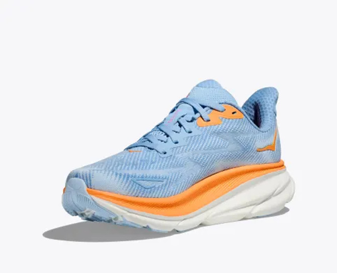 Hoka Women's Clifton 9 Running Shoe - Airy Blue/Ice Water