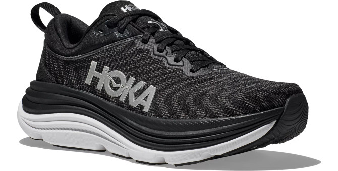 Hoka Men's Gaviota 5 Running Shoe - Black/White