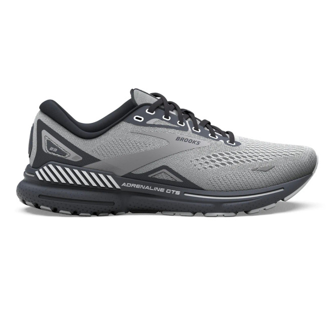 Brooks Men's Adrenaline GTS 23 Running Shoe - Oyster/Ebony/Alloy