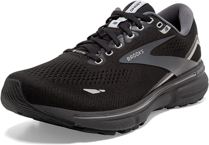 Brooks Men's Ghost 15 GTX Running Shoe -  Black/ Blackened Pearl/ Alloy