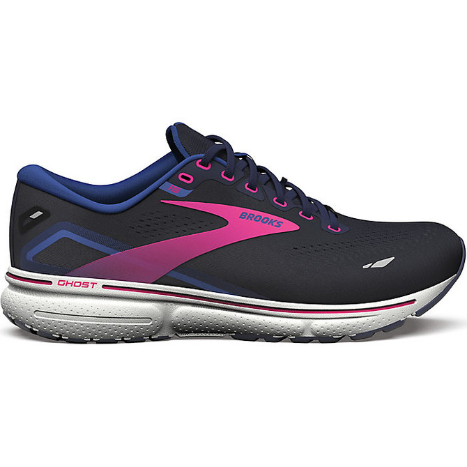 Brooks Women's Ghost 15 GTX Running Shoe - Peacoat/Blue/Pink
