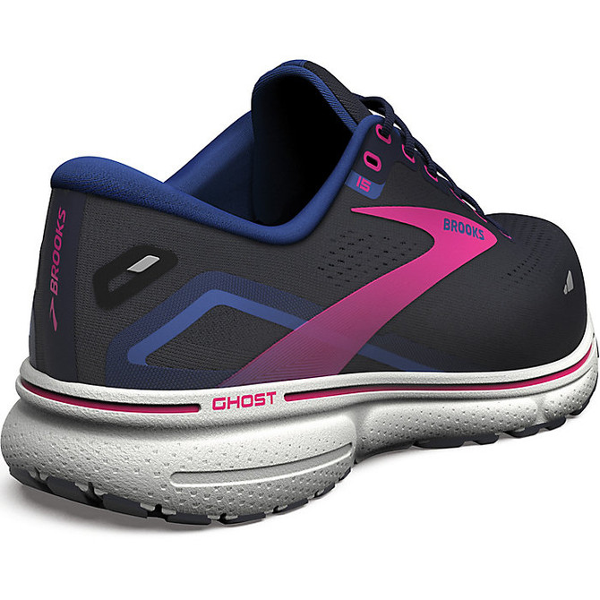 Brooks Women's Ghost 15 GTX Running Shoe - Peacoat/Blue/Pink