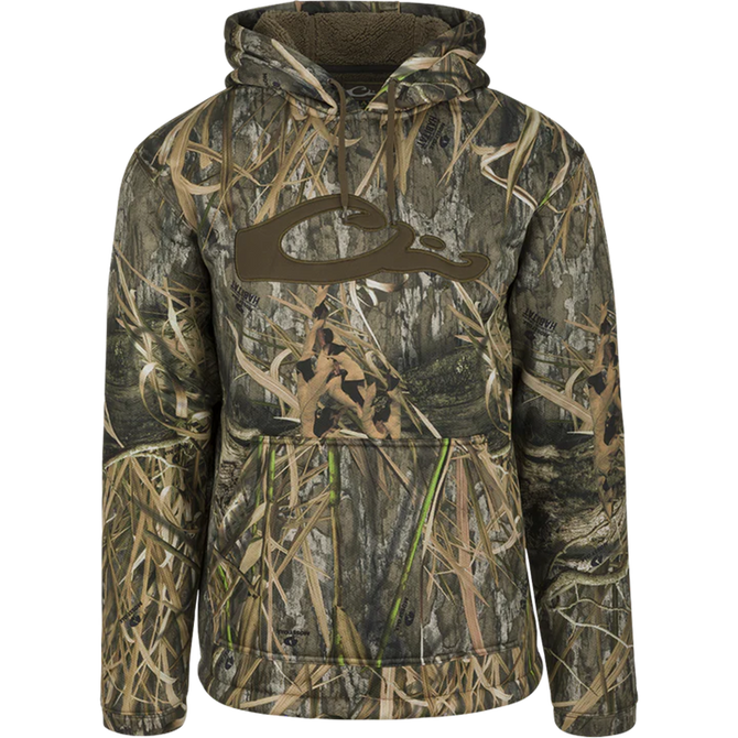 Drake LST Silencer Fleece-Lined Hoodie - Shadow Grass Habit