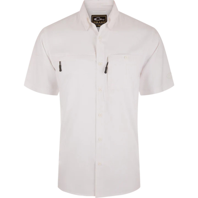 Drake 8-Shot Flyweight S/S Shirt - Bright White
