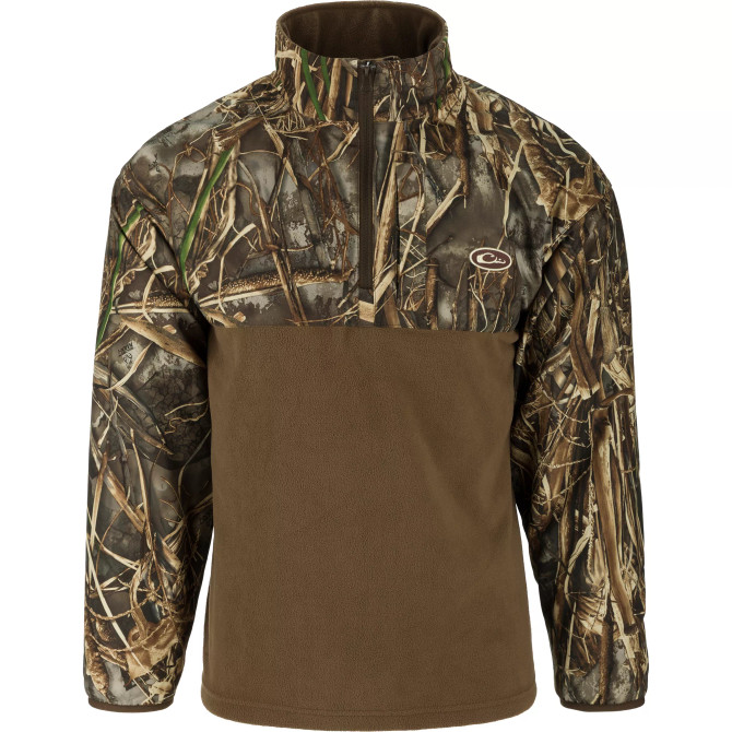 Drake Waterfowl 1/4 Zip Refuge Eqwarder (Realtree Max-7)