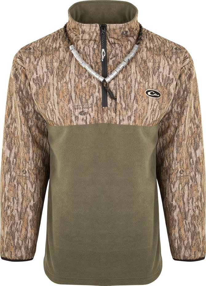 Drake Waterfowl 1/4 Zip Refuge Eqwader - Mossy Oak Bottomland