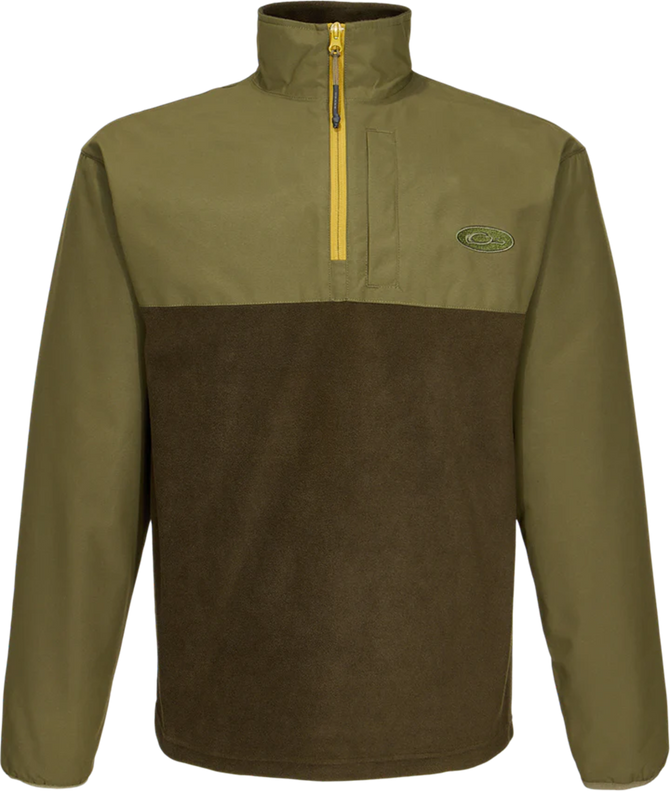 Drake Waterfowl 1/4 Zip Refuge Eqwader - Green Timber