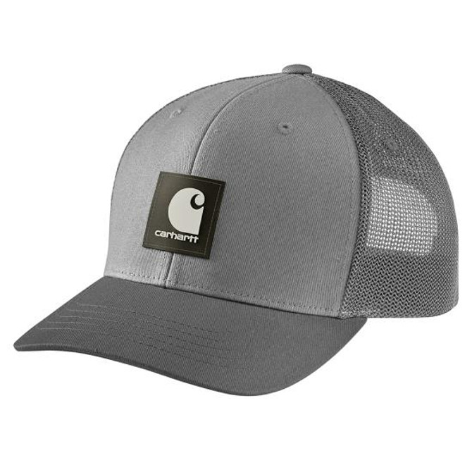 Carhartt Rugged Flex Twill Mesh-Back Logo Patch Cap - Asphalt