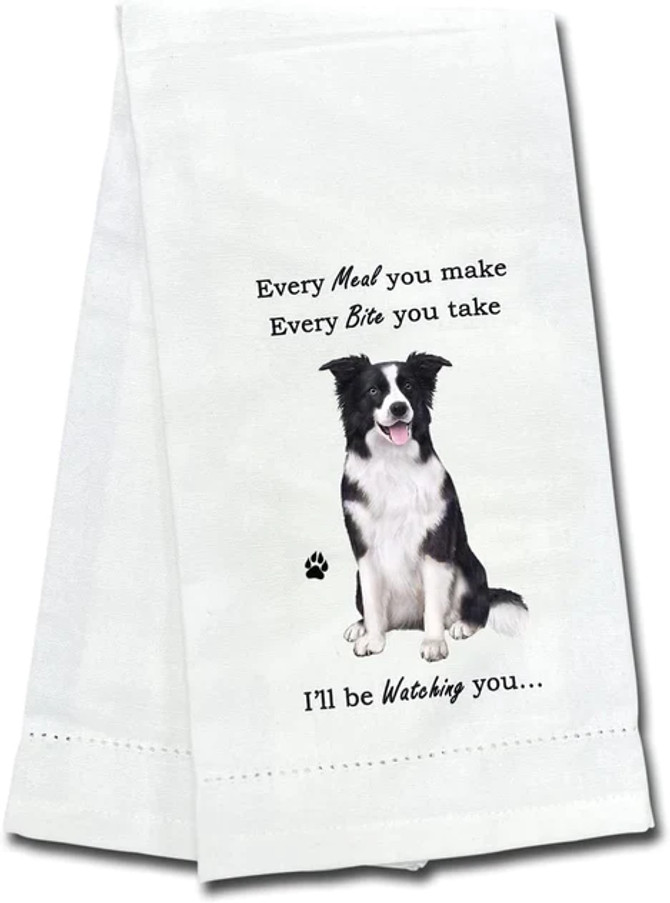 I'll Be Watching You Pet Tea Towels Border Collie