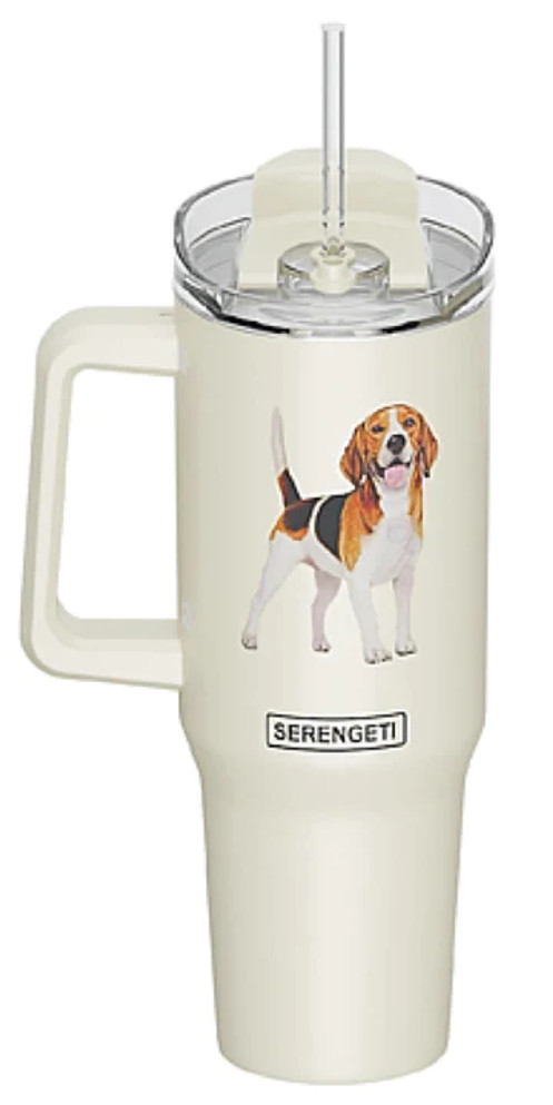Serengeti 40 Oz. Stainless Steel Ultimate Hot & Cold Tumbler - Beagle
