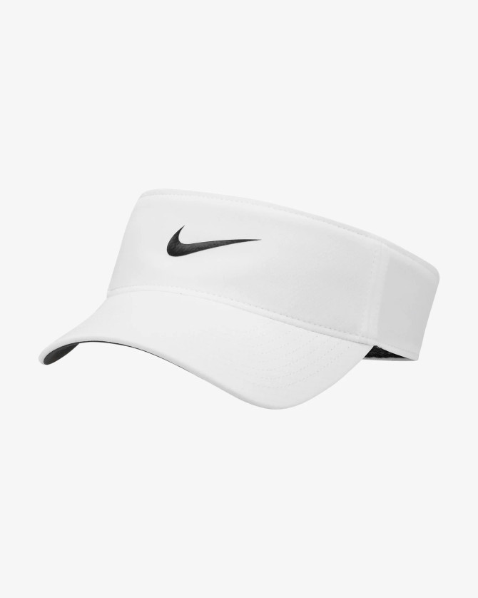 Nike Dri-FIT Ace Swoosh Visor- White/Anthracite/Black