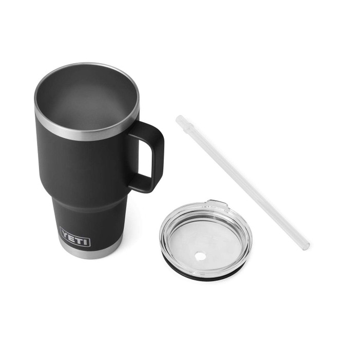 YETI Rambler 35 oz Black BPA Free Straw Mug