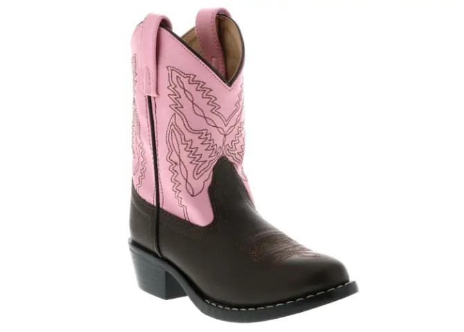 Smoky Mountain Boots Kids Monterey Boot - Brown/Pink