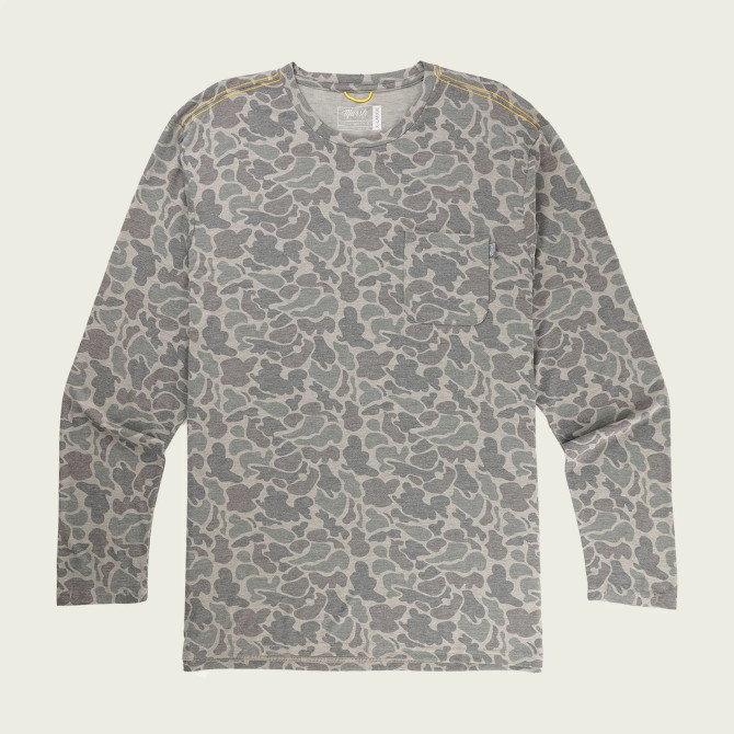 Marsh Wear Men's Buxton Performance Crew - Dark Green Mallard Camo