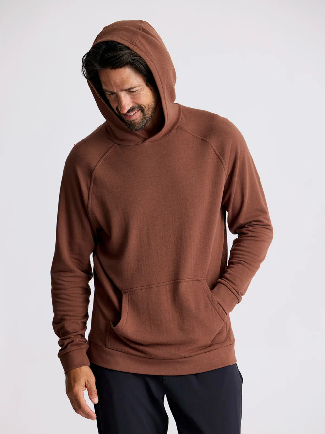 Free Fly Men's Bamboo Lightweight Fleece Hoodie - Chestnut