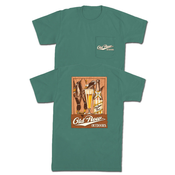 Old Row Outdoors Duck Beer Short Sleeve Pocket Tee