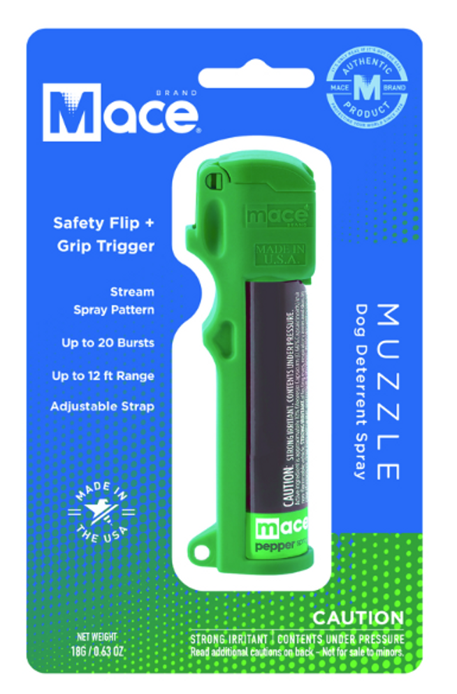Mace Muzzle Green Aluminum/Plastic Dog Deterrent Spray