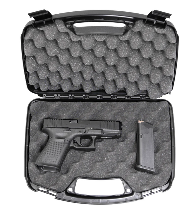 MTM Handgun Case Single up to 6" Revolver or Pistol-Black