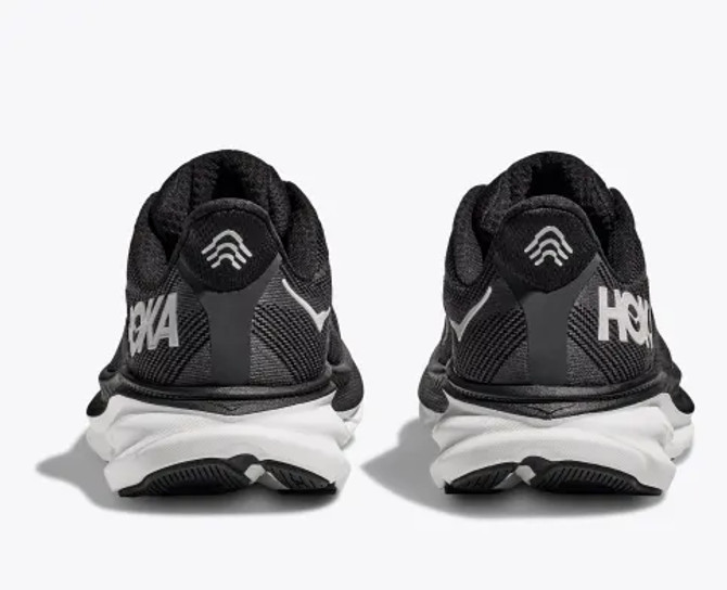 Hoka Men's Clifton 9 Running Shoe - Black/White