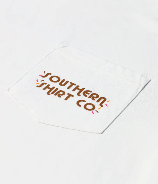Southern Shirt Co. White Comfort Foods Long Sleeve T-Shirt