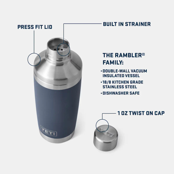 YETI Rambler 20oz Cocktail Shaker - Navy