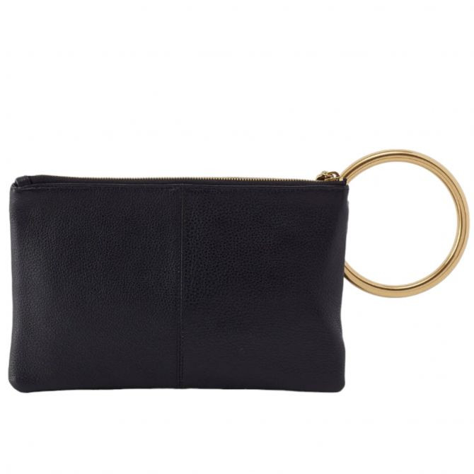 Hobo Sheila Hard Ring Clutch Black